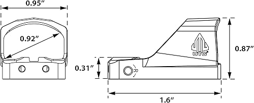 Miniatura 13 de UTG OP3 Mini Micro, Rojo 3 MOA Dot MRDS
