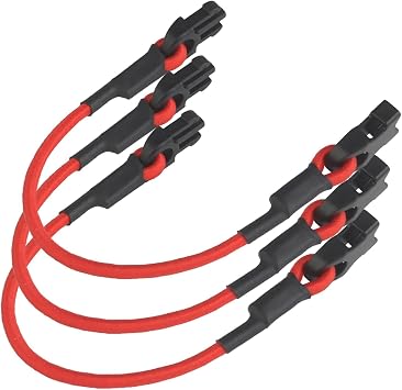 3-Pack MOLLE Bungee Retention Straps - Quick-Pull Tabs Elastic Gear Keepers PALS-Compatible For Chest Rigs Plate Carriers Backpacks