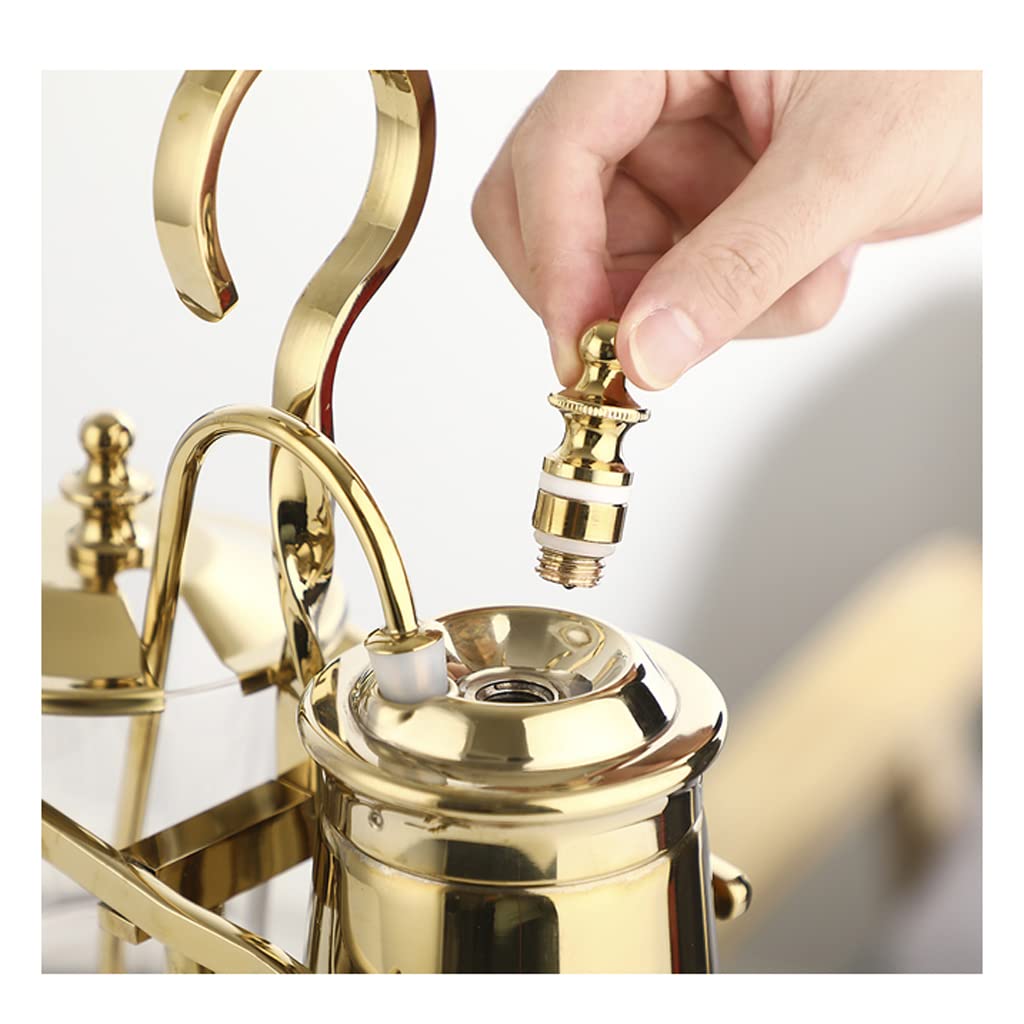 JITEM Caffettiera Belgio Luxury Royal Family Balance Syphon Coffee Maker Sifone Brewer Design Elegante Stile Retrò 4-5 tazze Sifone Pentola in vetro per caffè o tè