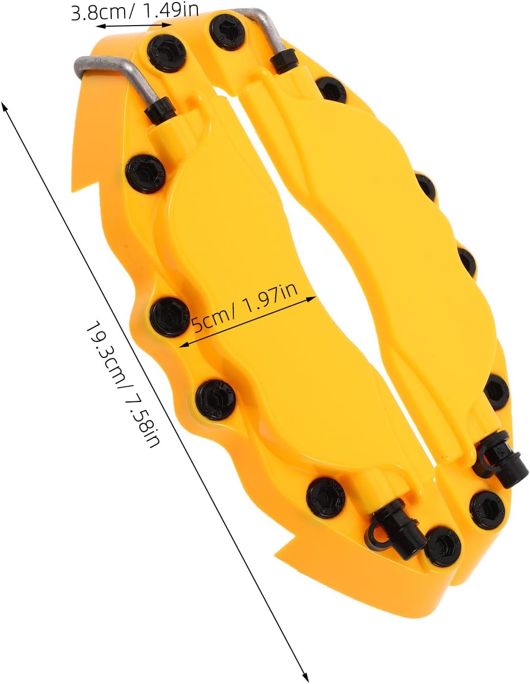 1 Pair Wheel Hub Brake Caliper Covers - Automotive Disc Front and Rear Brake Caliper Covers for Car Replacement Part Accessories