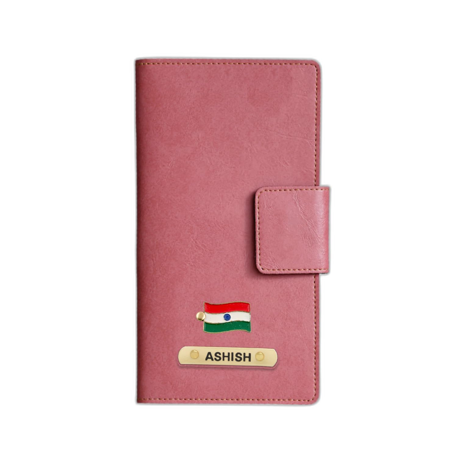 Customized Leather Unisex Travel Wallet | Personalized Passport Holder, Travel Wallet Independence Day Gift for Men and Women's (Peach)-image-42