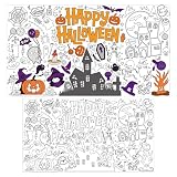 OHOME Halloween Crafts for Kids - Giant Coloring Tablecloth/Poster | Halloween Party Decorations Favors Supplies for Kids Gifts Activities Games Toys Banner