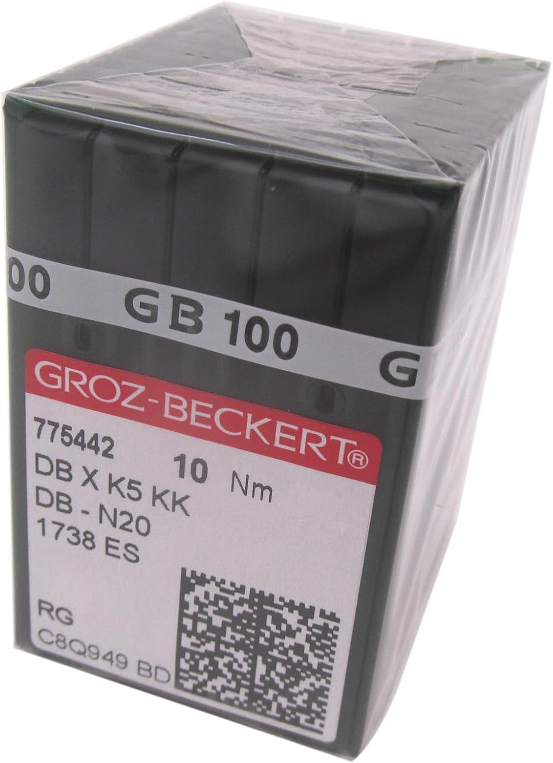 GROZ-BECKERT Needle - 100PCS Groz-Beckert DBXK5 KK Needles in CKPSMS Clear Plastic Box for Commercial 3D Embroidery & Sequin (80/12)