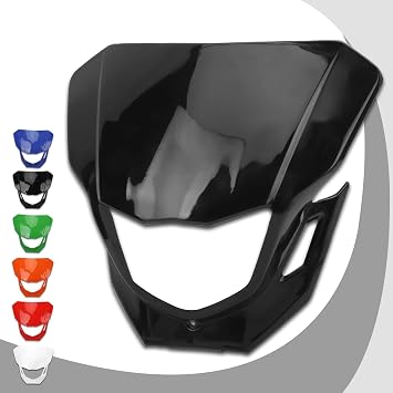Motorcycle Headlight Cover Accessories For WR YZ 250F 450F Headlamp Plastic Mask(WHITE)