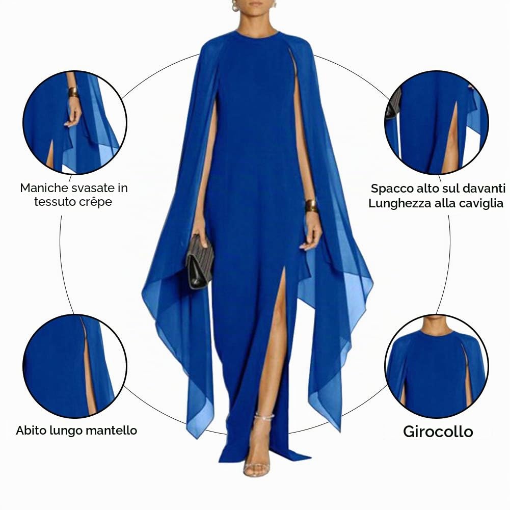 MAYFASEY High Split Evening Dress Classico Donna