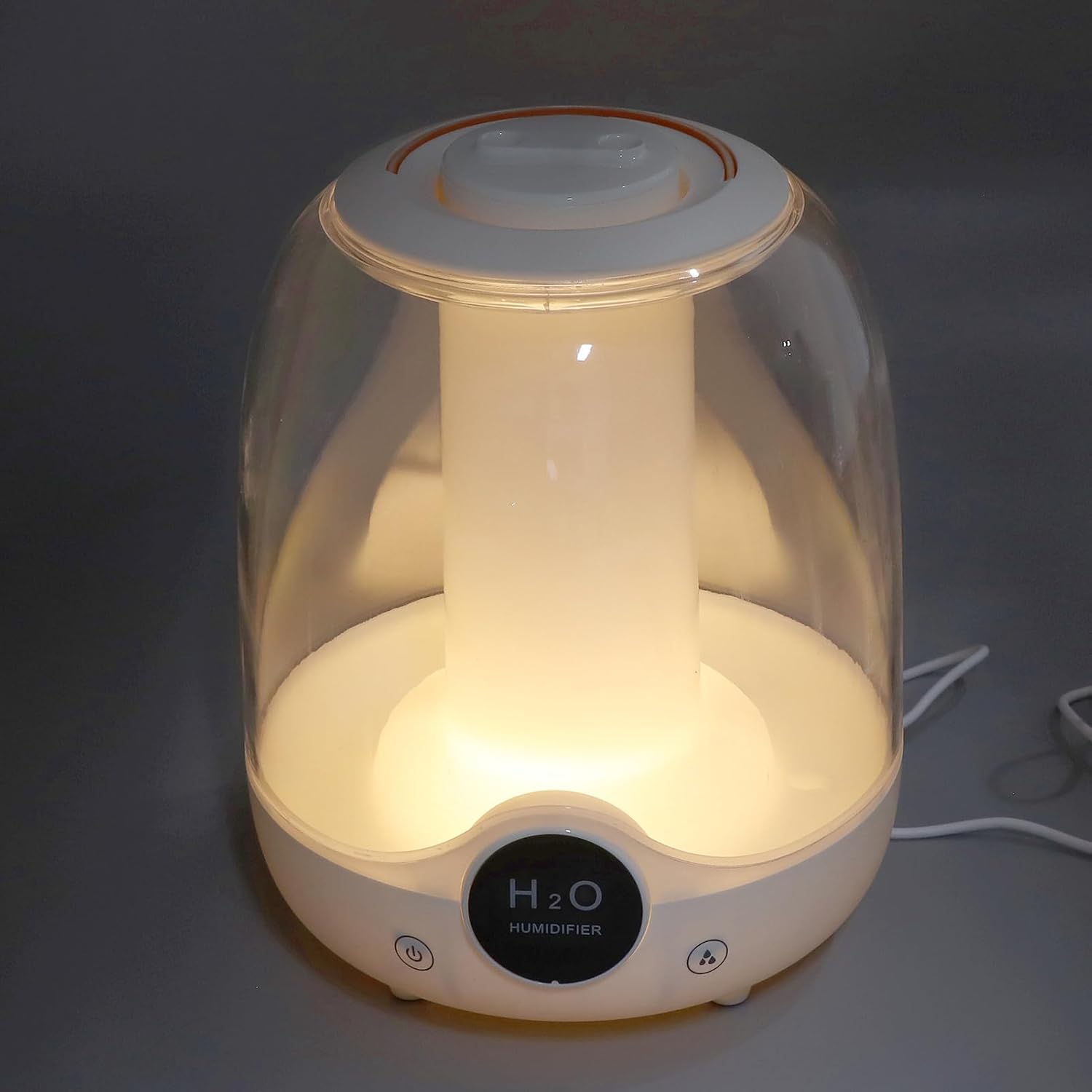 Mini Humidifier, 3L Large Capacity Aromatherapy 2 Spray Portable Personal Desktop Humidifier for Baby Bedroom Travel Office Home, Bedroom, Easy to Clean Water Tank