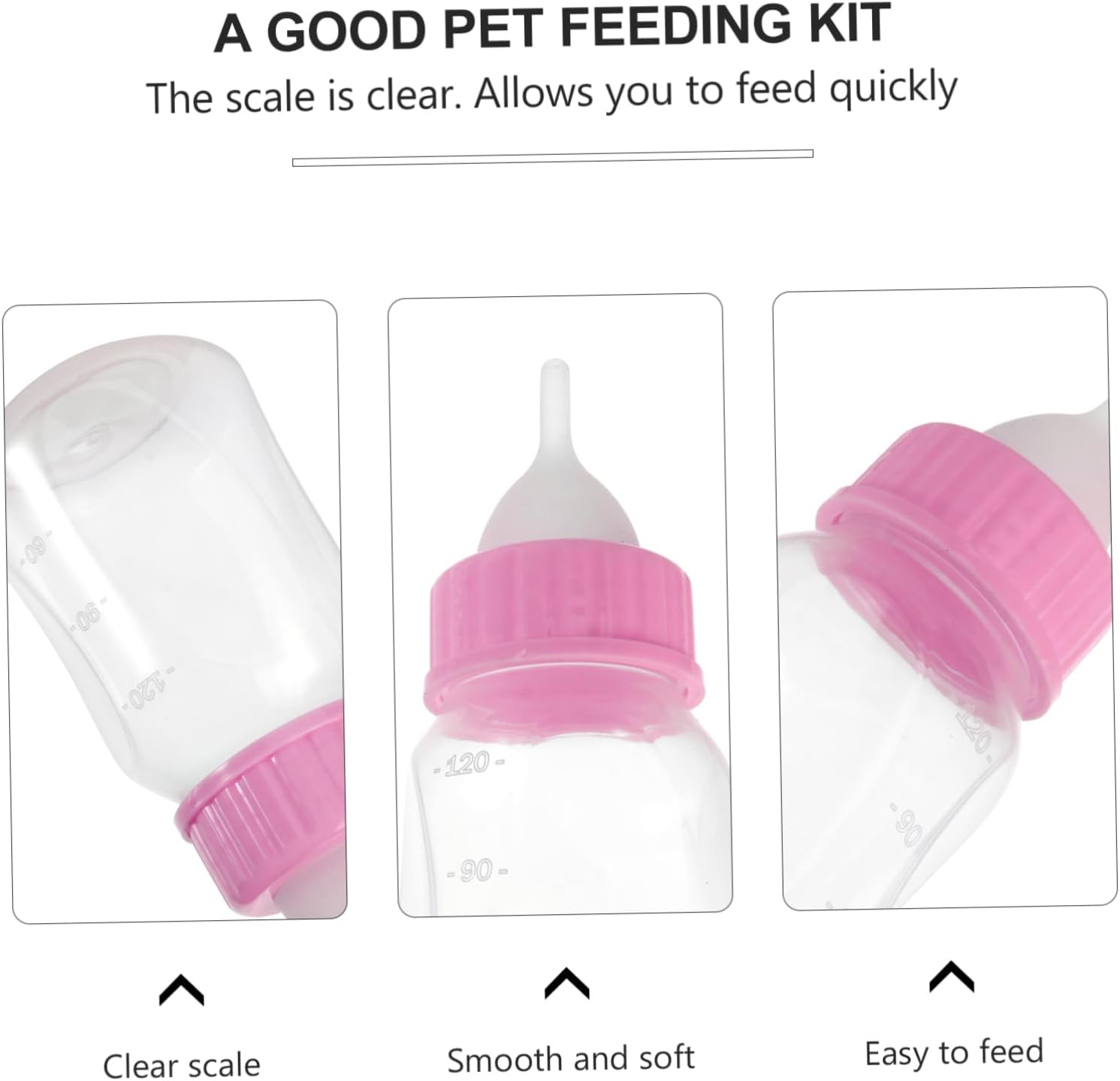 UPKOCH 1set Portable Cat Dog Nursing Bottle Feeder Pet Feeder Complete Accessories for Easy Feeding Lightweight Leak-Resistant Design for Pets