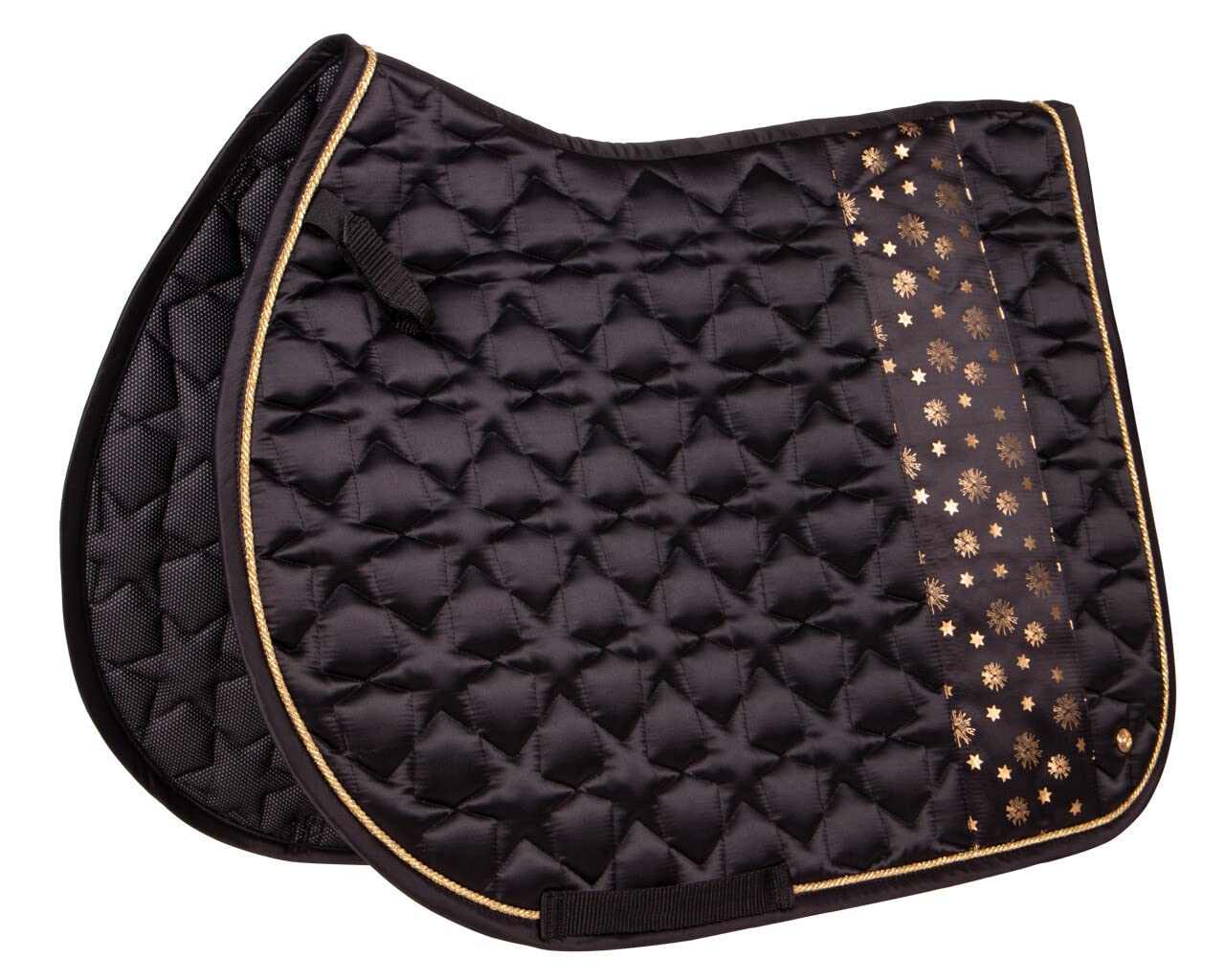 QHP Celebrate DR + VS - Manta para silla de montar (Pony VS, color negro)