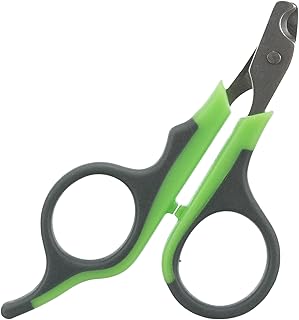 TRIXIE Krallenschere für Kleintiere - rostfreier Edelstahl - gummierter Kunststoffgriff - schwarz/grün - 8 cm - 6285 product image