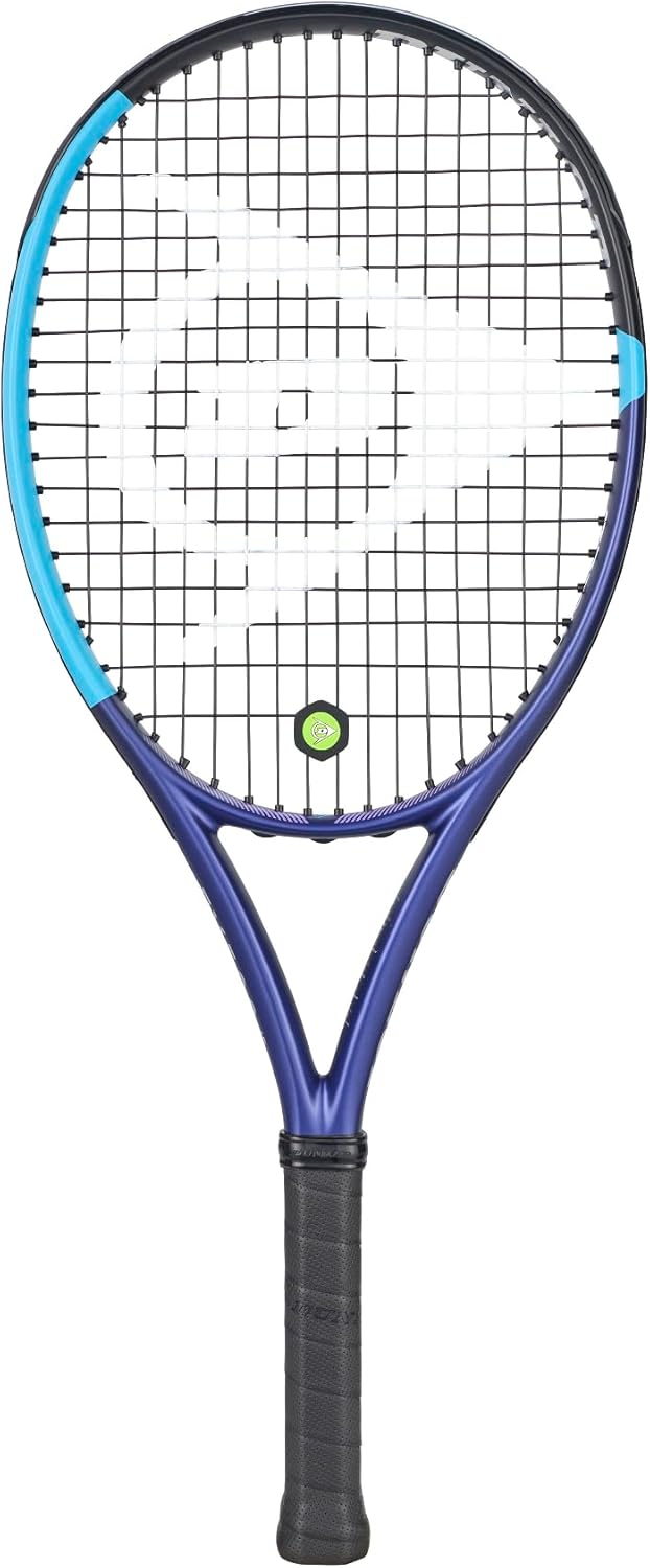 Dunlop Sports FX 500 PRE-Strung Junior Tennis Racket, Blue/Black V26