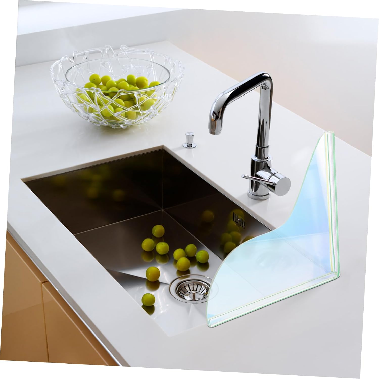 Bathtub Water Splashing Guard Acrylic Shower Splash Guard for Bathroom Corner