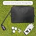 sxvbdway Golf Trunk Organizer Golf Bag Multi-Pocket Design Large Capacity Golf Accessories Storage and Organizer for 2 Pair Shoes, Balls, Tees, Clothes, Gloves,Waterproof,Gift for Men Black