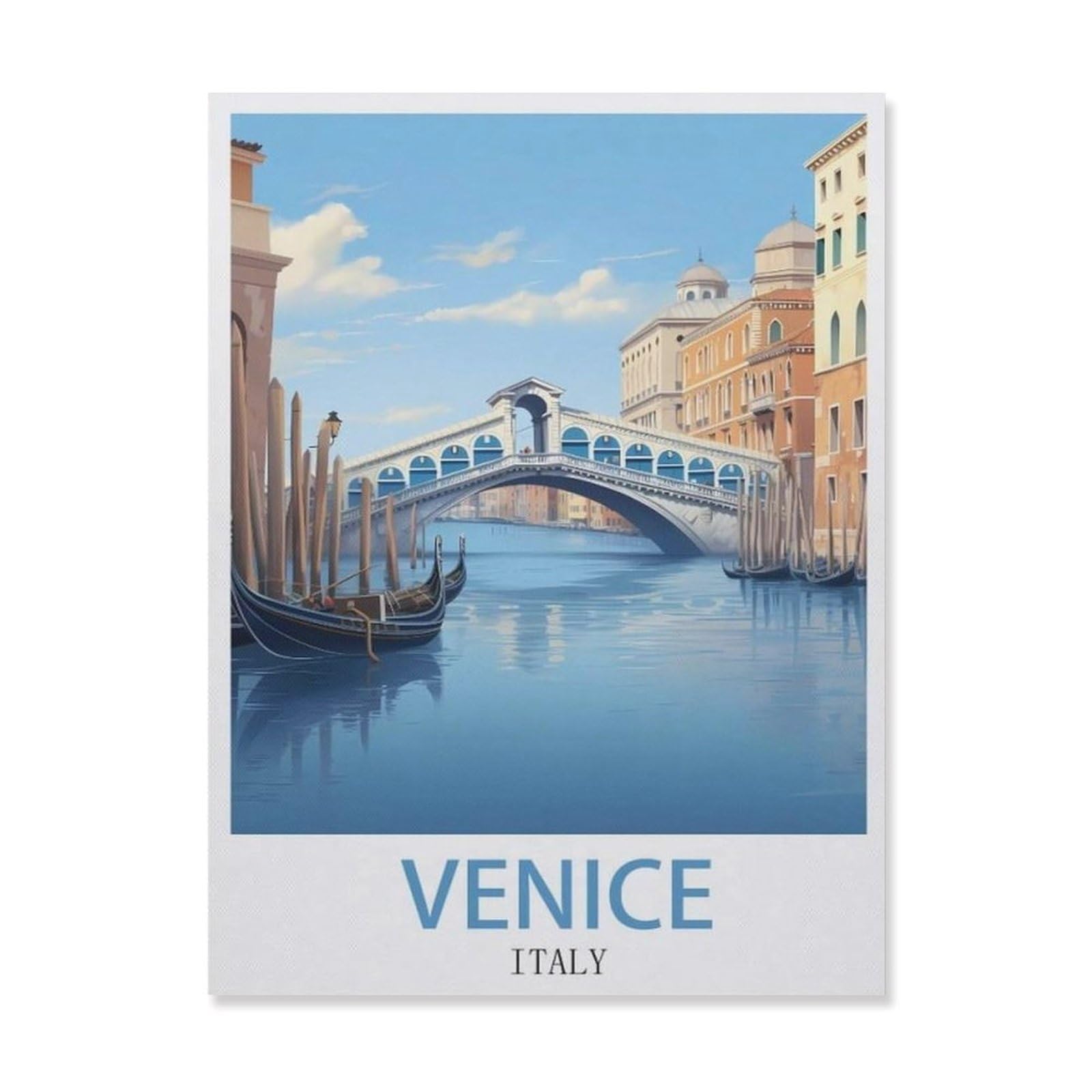 Vintage Art Metal Signs Funny Sign，Venice Italy(15x30cm）