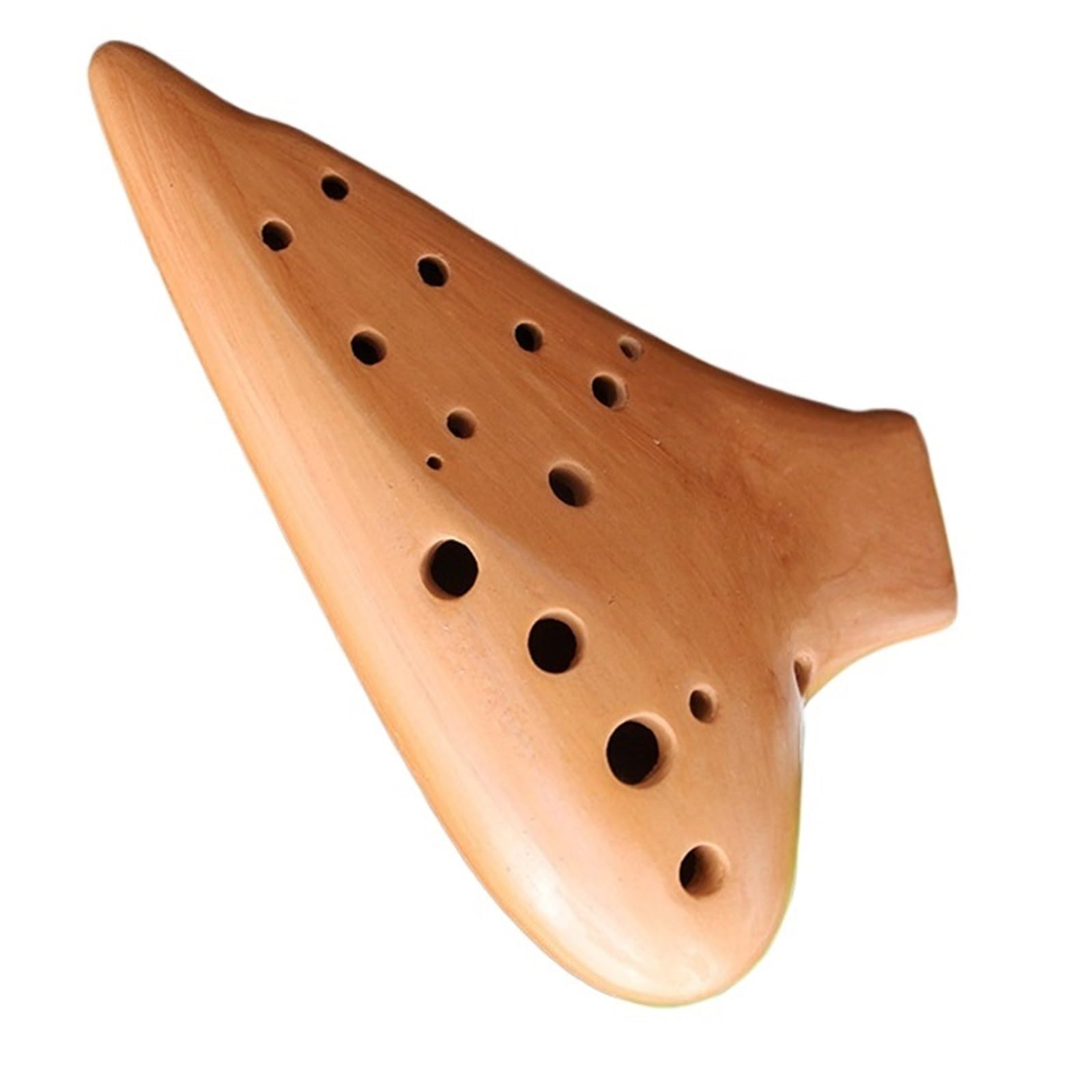 Ocarina doppia contralto in Do fatta a mano 12 fori