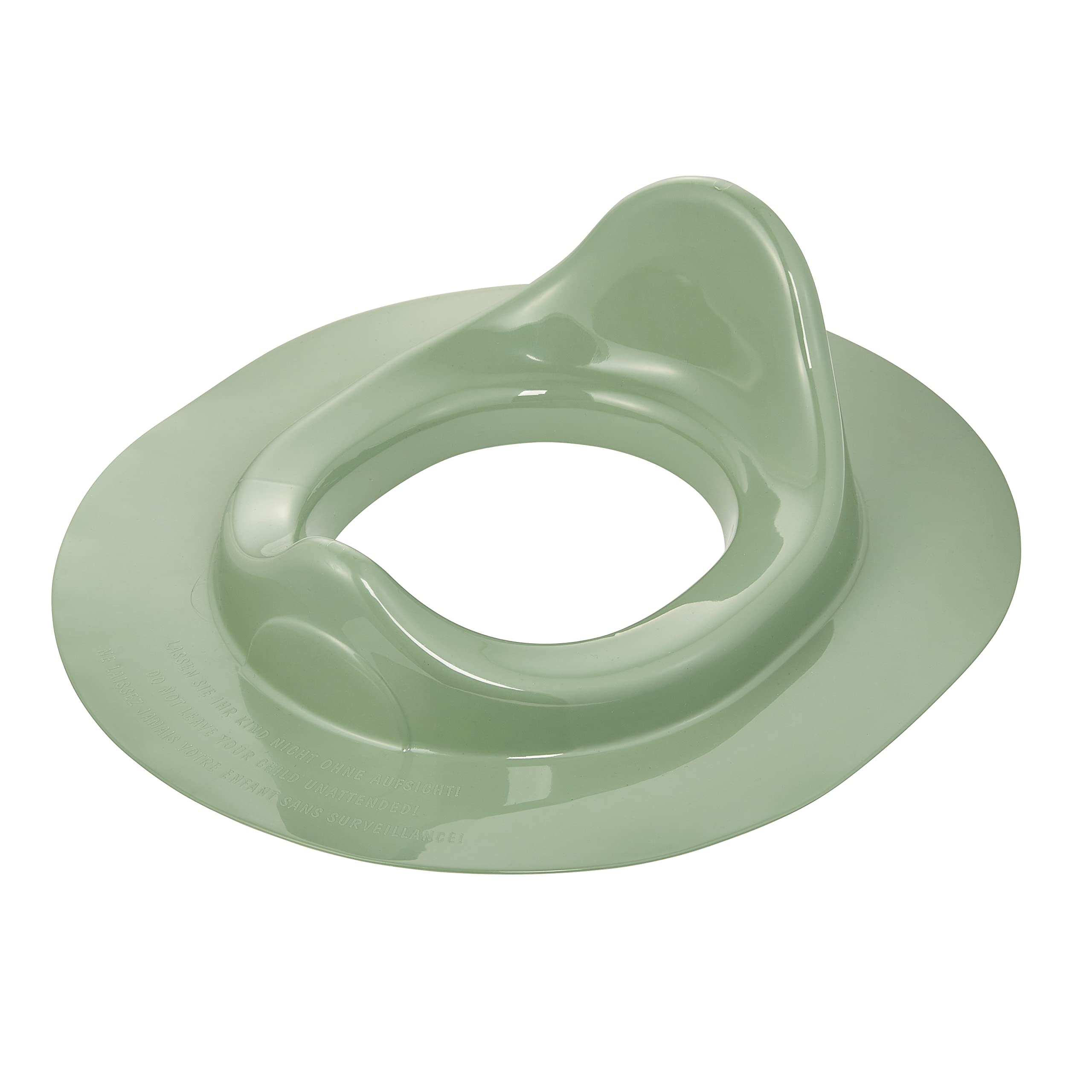 Rotho Babydesign Bella Bambina WC-Sitz - Grüner WC-Sitz für Kinder aus Material - Praktischer Toilettenaufsatz für einfaches und sicheres Toilettentraining