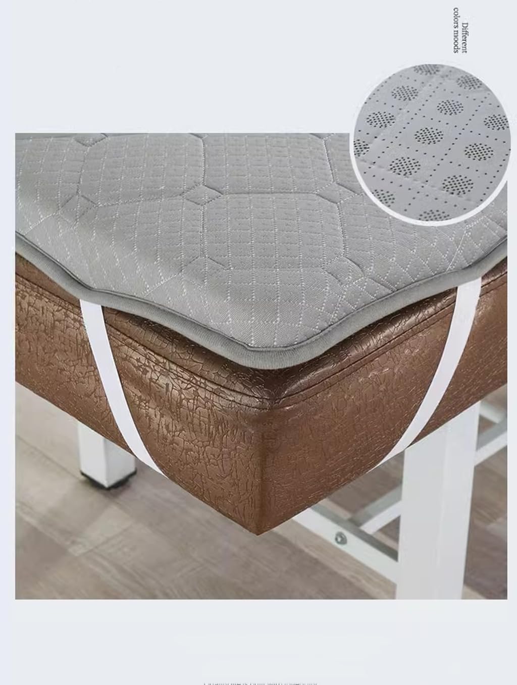 ,White 6cm,185 * 70 cm S,Memoria Espuma Masaje Colchón Topper SPA O Cama Facial Topper