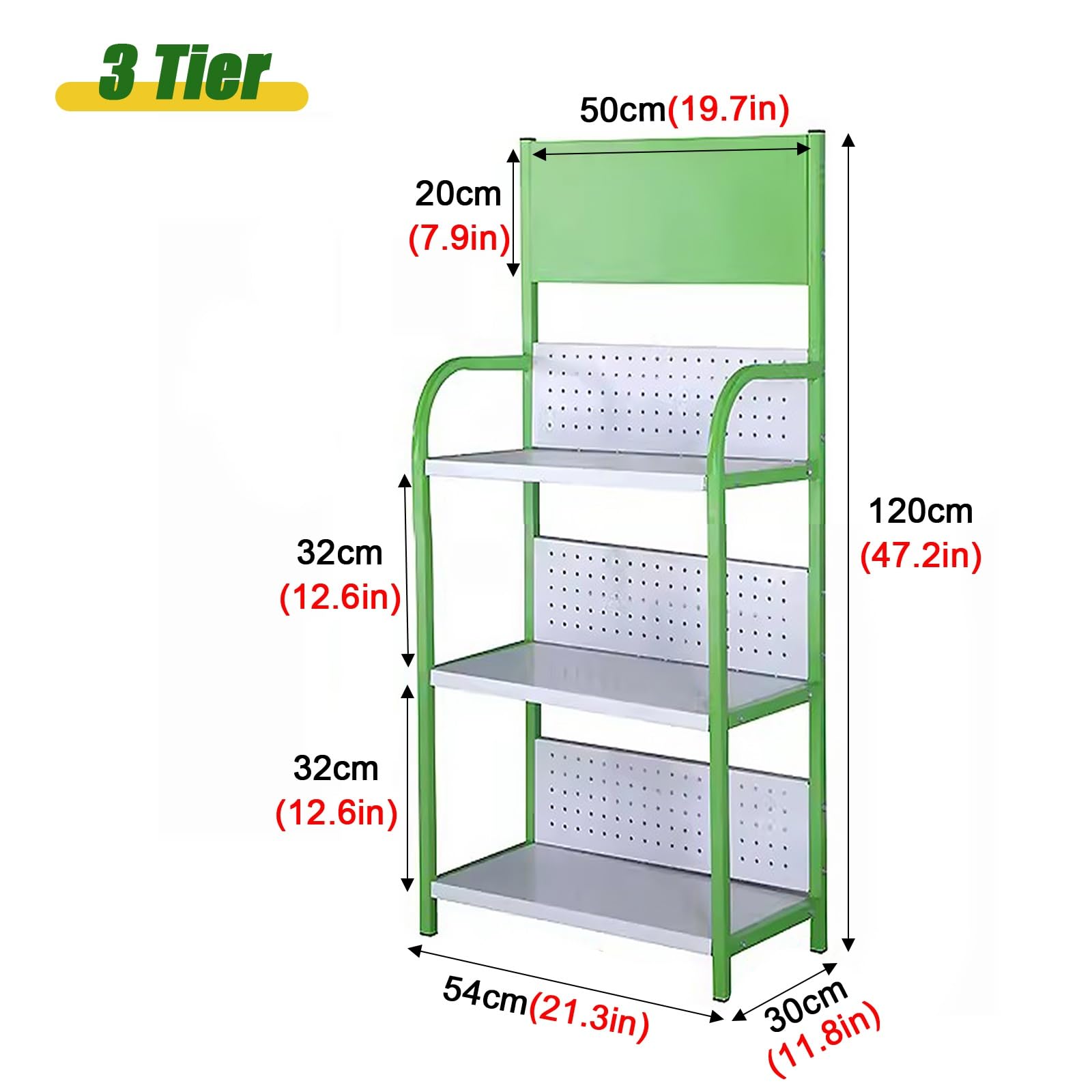 Generico Scaffale espositivo per Snack a 4/5 Livelli per minimarket, Organizer per Patatine e Caramelle, scaffale per dispensa da Cucina con Pannello Posteriore Traforato - Ideale per Bevande e Snack