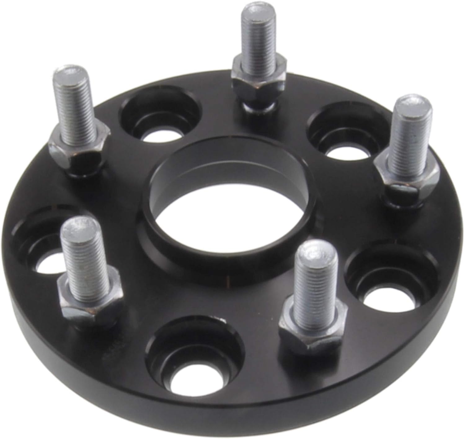 15mm 5x4.5 Hubcentric Wheel Spacers - Fits Nissan Maxima 300z 350z Fits Infiniti G37 G37 Q50-15mm, 5x114.3, 66.1mm Hub, 12x1.25 Studs - Set of 4 - Black