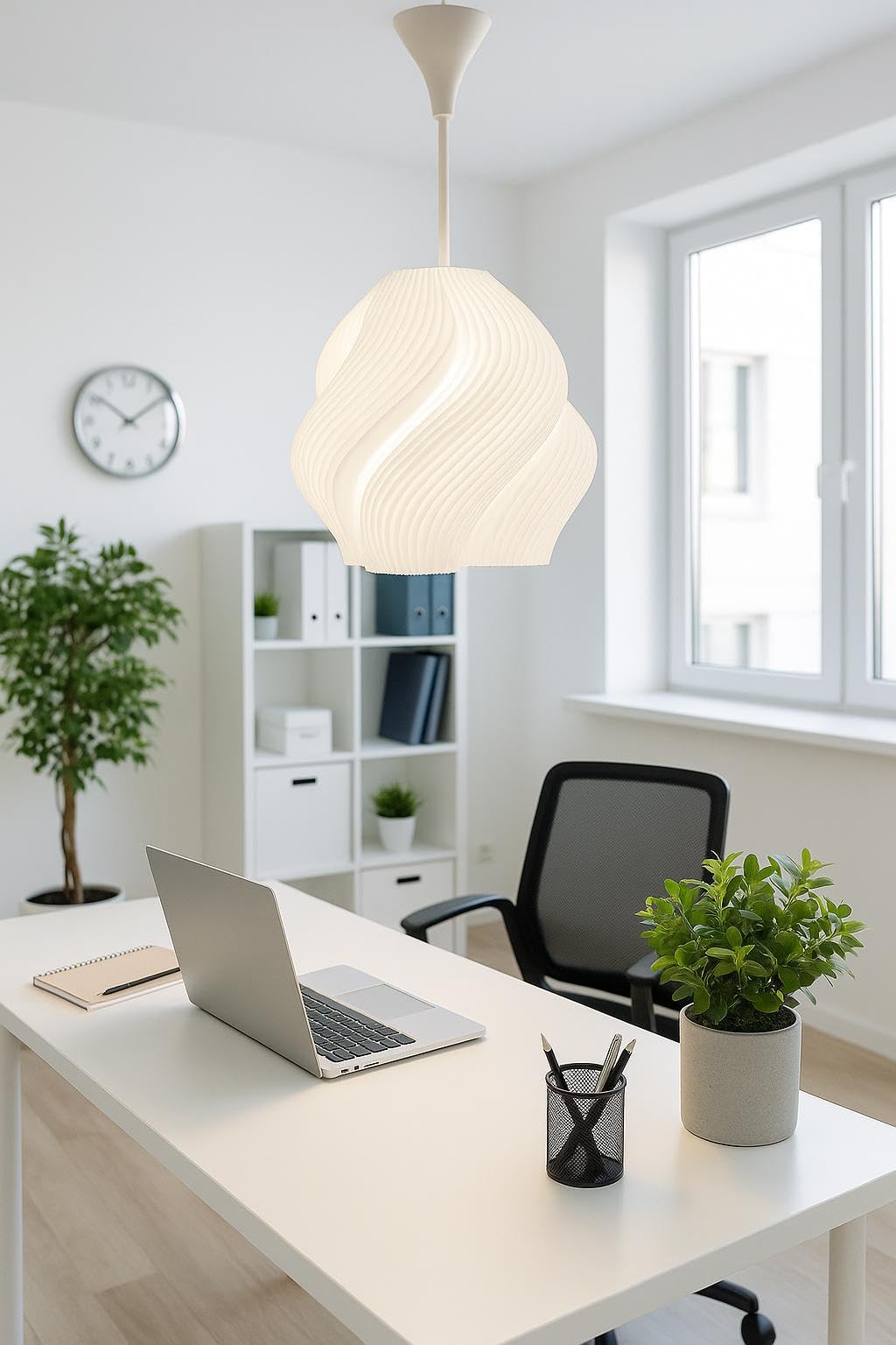 Modern Spiral Tasarım Avize – Dekoratif Tavan Lambası, Şık ve Dayanıklı Aydınlatma, Salon Yatak Odası, Mutfak, Ofis ve iş Yerleri için Uyumlu