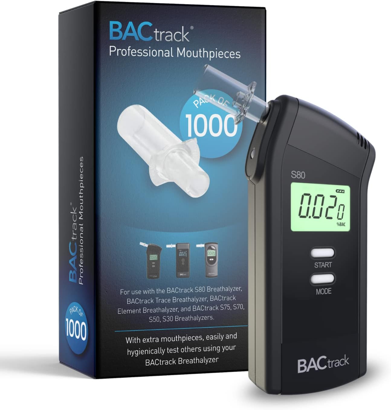 BACtrack S80 Professional Breathalyzer + 1000 Breathalyzer