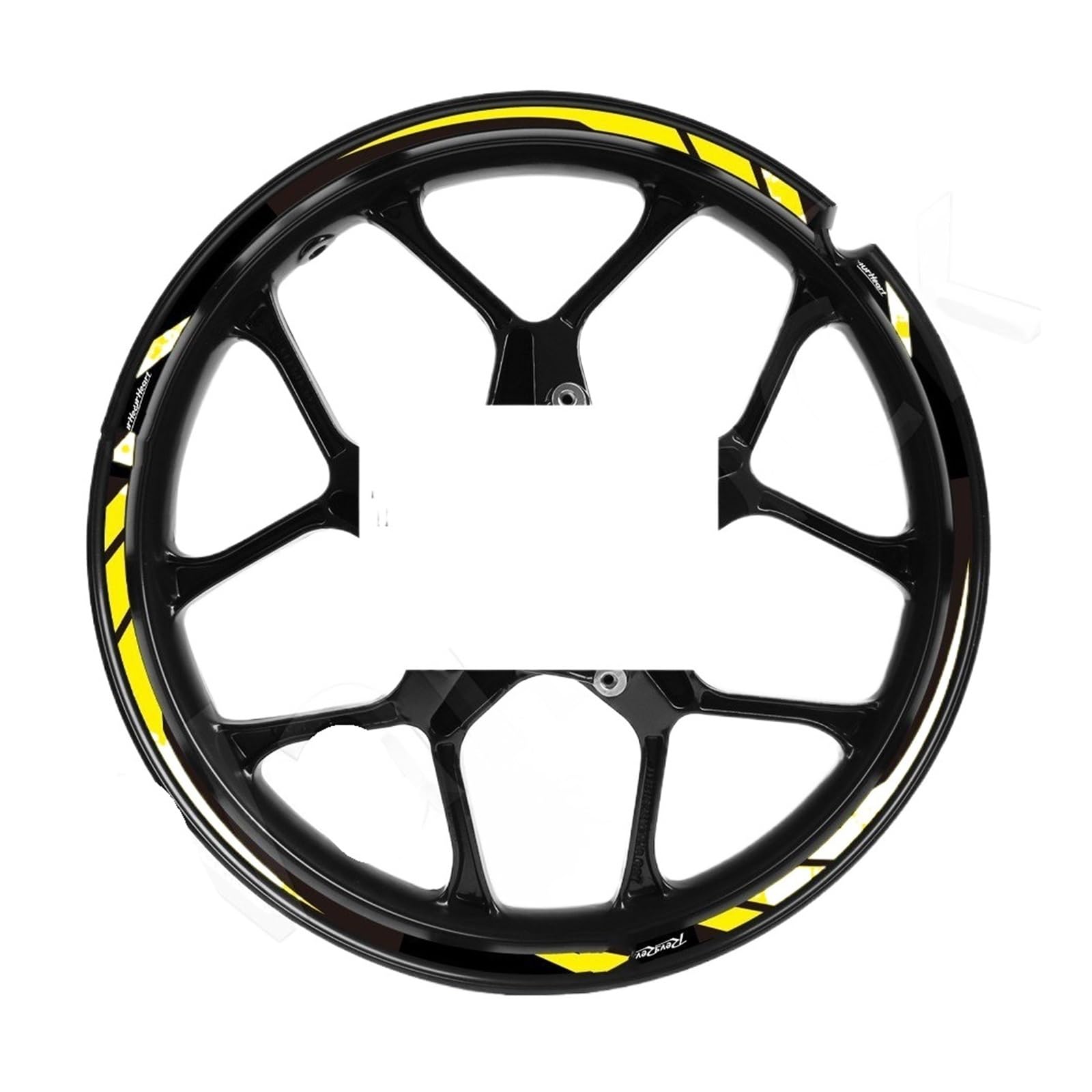Hub Decals Rim for MT07 for MT09 for MT03 for YZF R3 R6 FZ6 FZ8 for Fz1 R125 for XJ6 Motorcycle Wheel Sticker Rim Decal Stripe Tape Stripe Tape(Wheel Sticker 04)