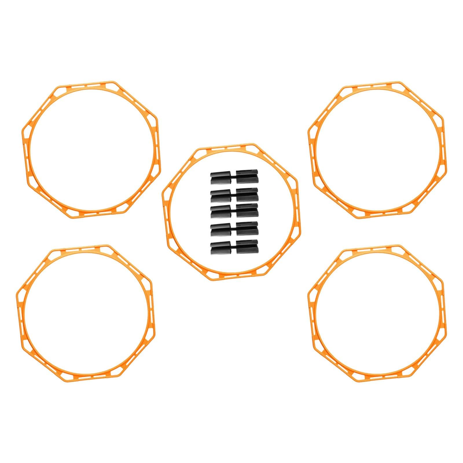 CALANDIS™ 5X Agility Rings Speed Rings for Indoor or Outdoor Use Practice Games Hockey Orange | Training Aids | Soccer | Team Sports-image-43