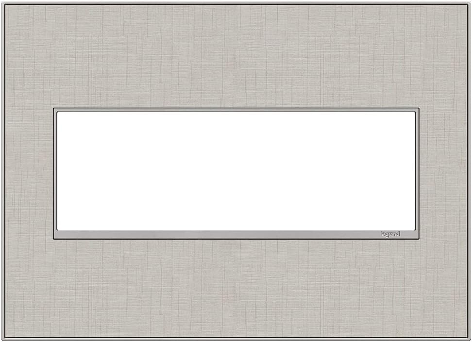 Legrand adorne True Linen, 3-Gang Wall Plate, AWM3GTL4
