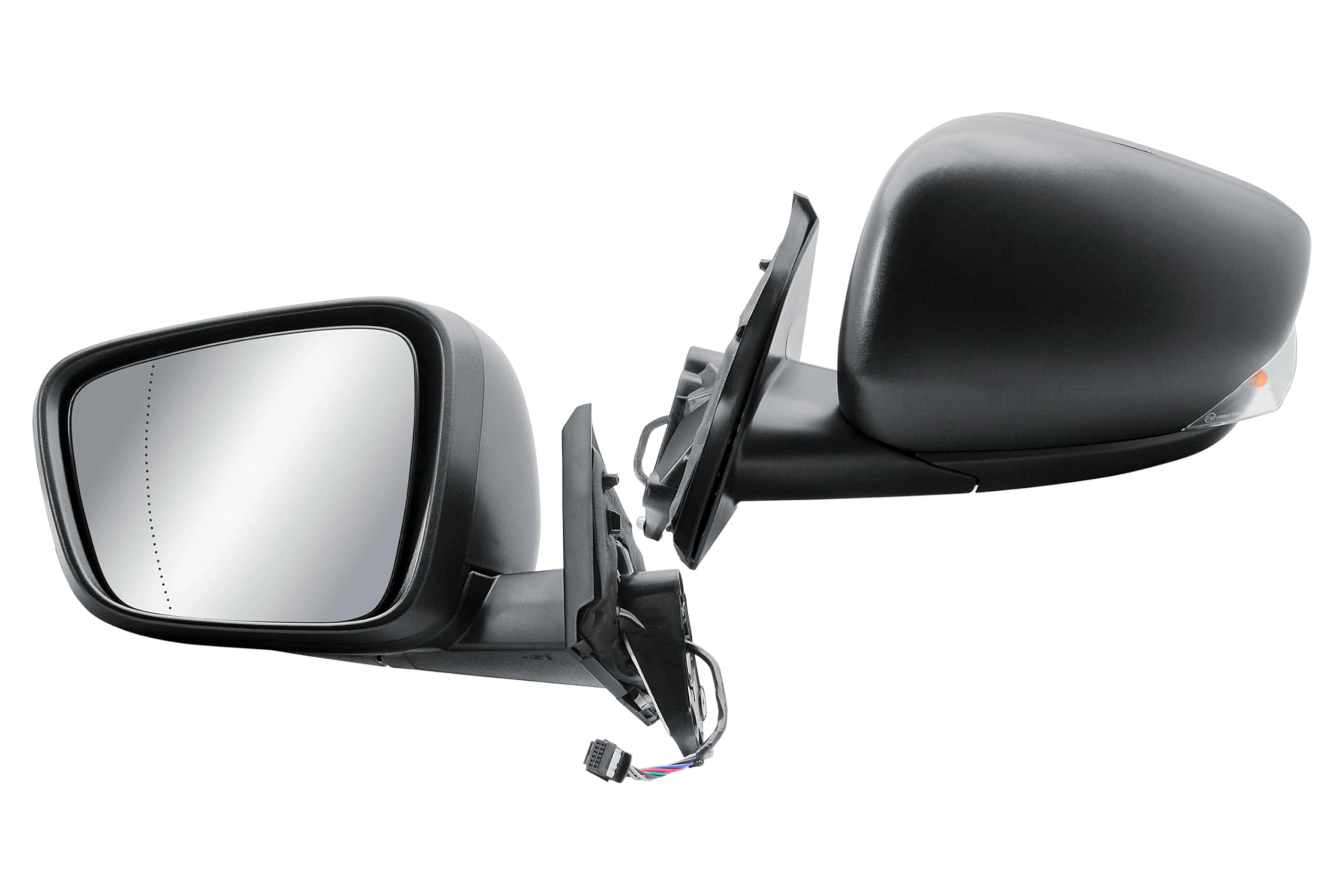 Espejo exterior izquierdo lado conductor electrico y calefactable plegable manual con cubierta texturizada trasera para Renault Kangoo Nissan Townstar Mercedes Citan 2023-2026