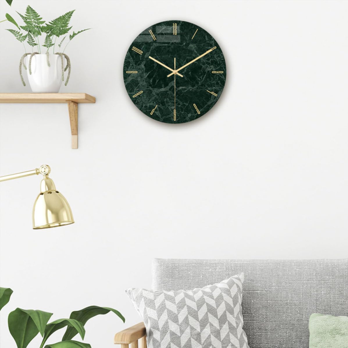 Luxshiny Reloj de Pared Creativo Redondo Cc003 de Acrílico Silencioso