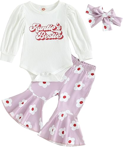 Twopumpkin My First St Pattys Day - Traje de bebé niña con canalé, mameluco de campana para recién nacido, ropa del día de San Patricio