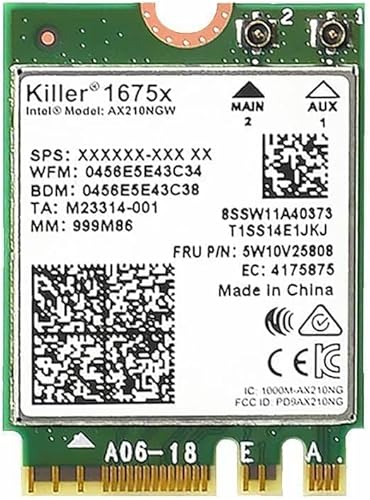 Miniatura 3 de AX1675x Killer Series Kit Wi-Fi 6E de escritorio  2.4 Gbps  Soporte Bluetooth 5.3  PCIe x4  Tri Band 2.456 GHz No vPro AX210.NGWG.NVX