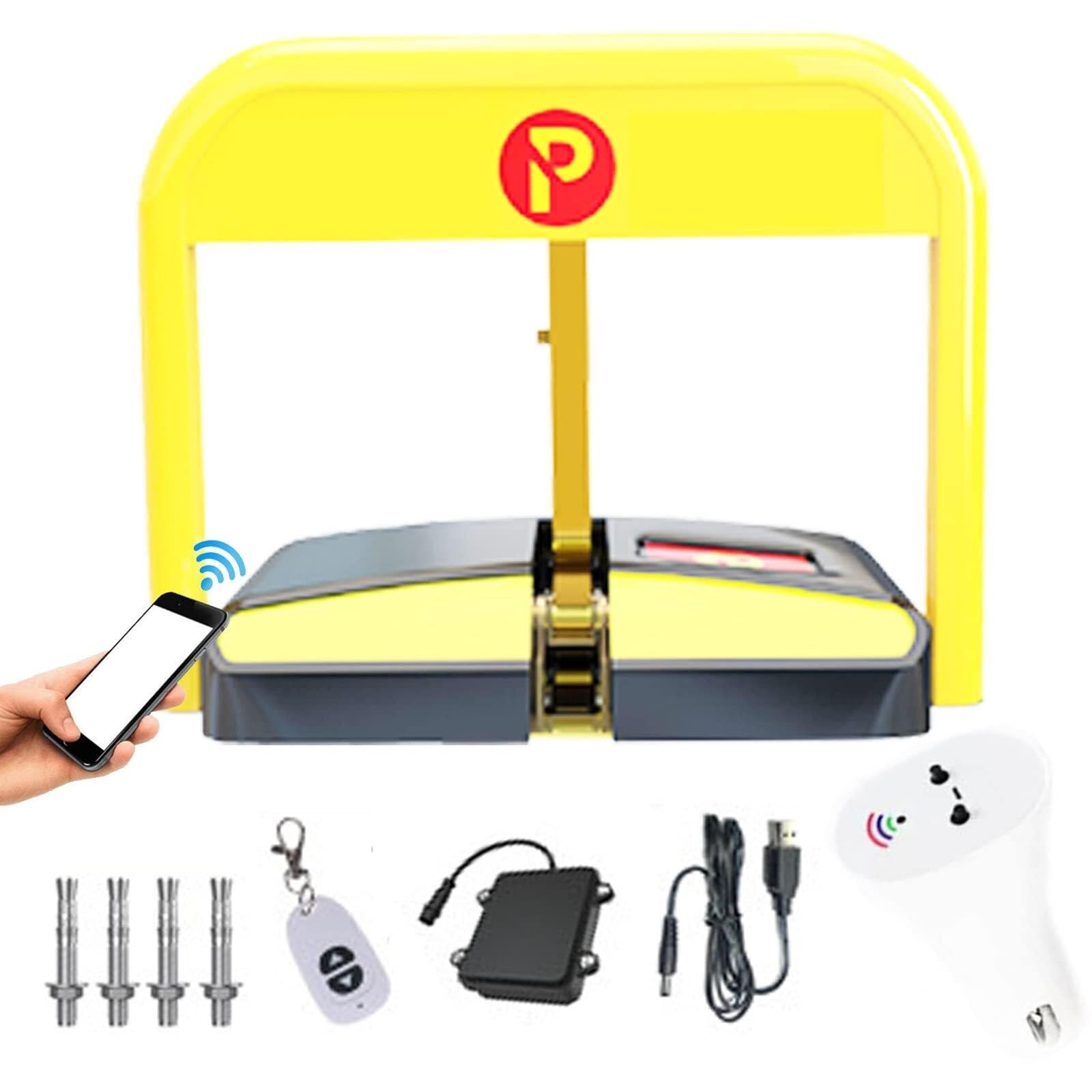 Dispositif de protection de parking automatique : barrière de stationnement pliante IP68.