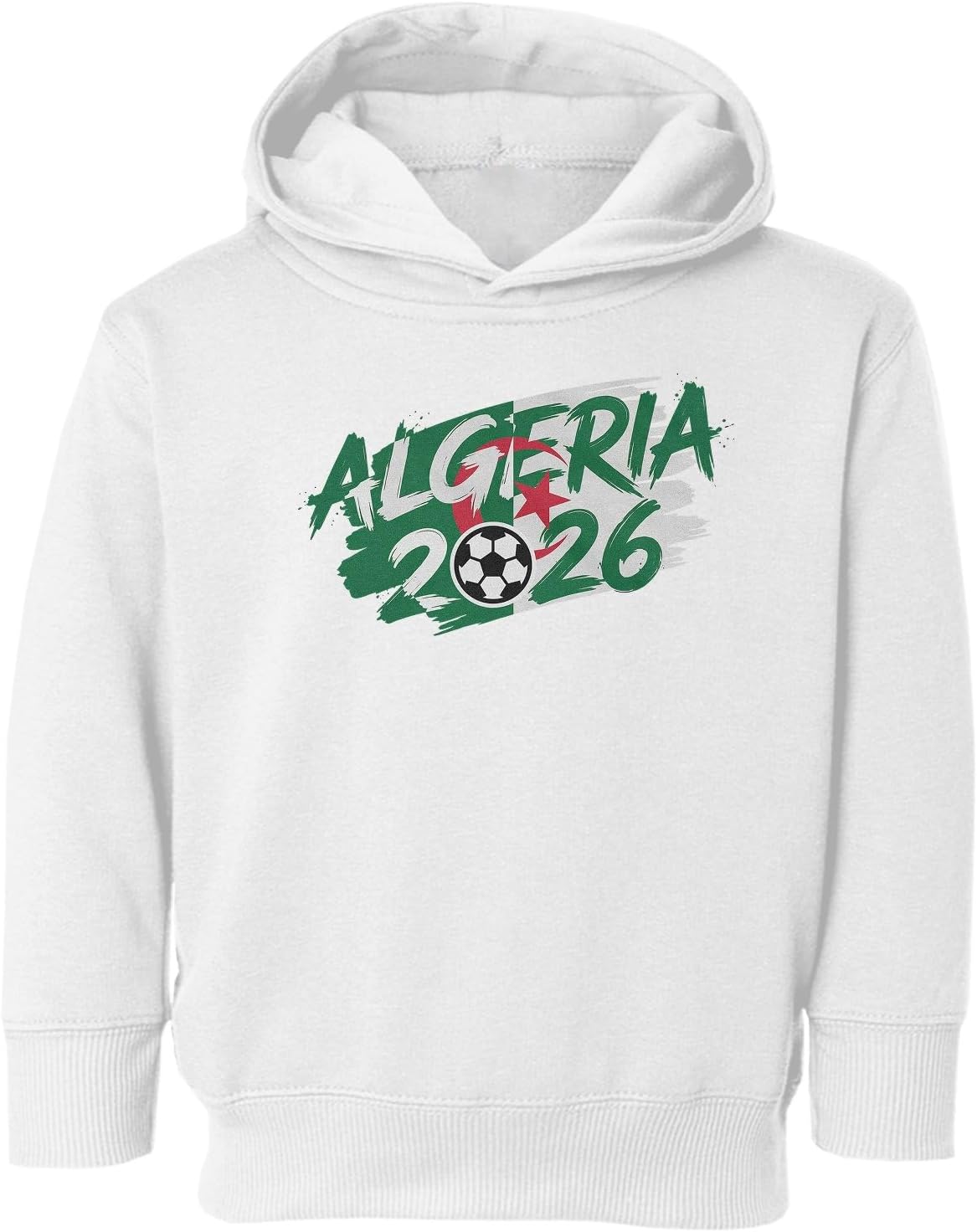 Algeria Flag Logo Style Inspired - 2026 Soccer Fans Toddler Hooded Sweatshirt