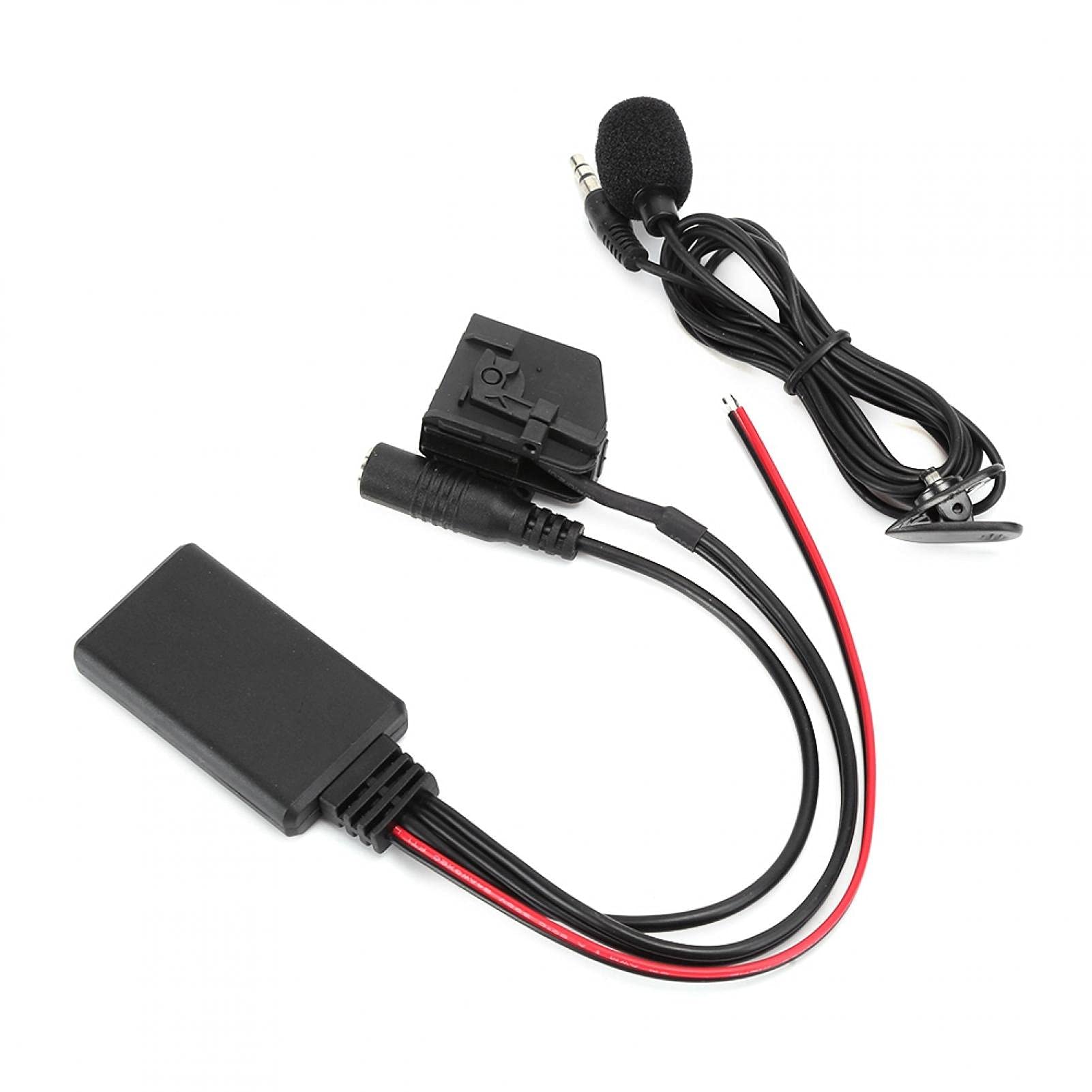 Adaptador de Audio inalámbrico, ABS 18Pin MFD2 RNS2 Adaptador Bluetooth Radio Cable Auxiliar inalámbrico Apto para Seat Altea Leon Toledo