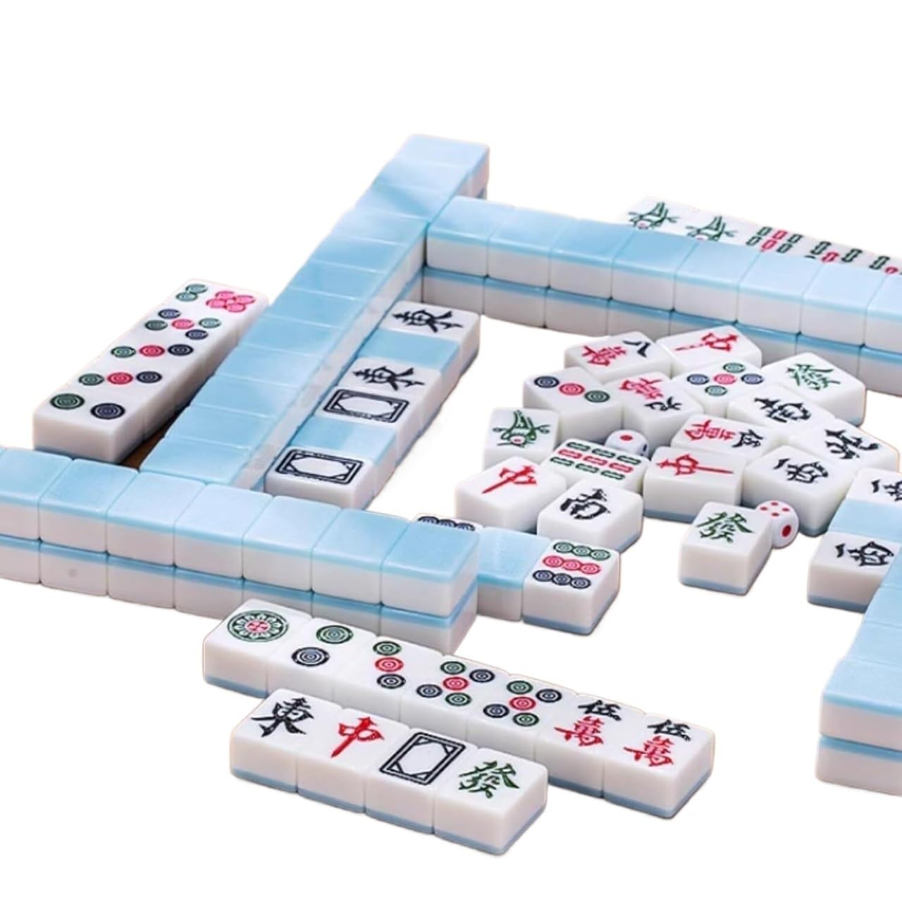 Otherway Mahjong Antique – 144 Tuiles Avec Boîte Traditionnelle Chinoise – Idéal Maison, Voyage, Soirées Entre Amis