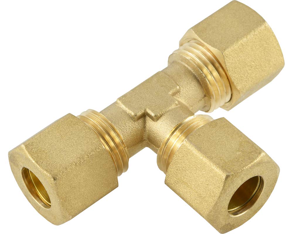 Klemmringverschraubung Messing T-Stück 12x12x12 Mm – Für Kupferrohr, Sanitär & Heizung