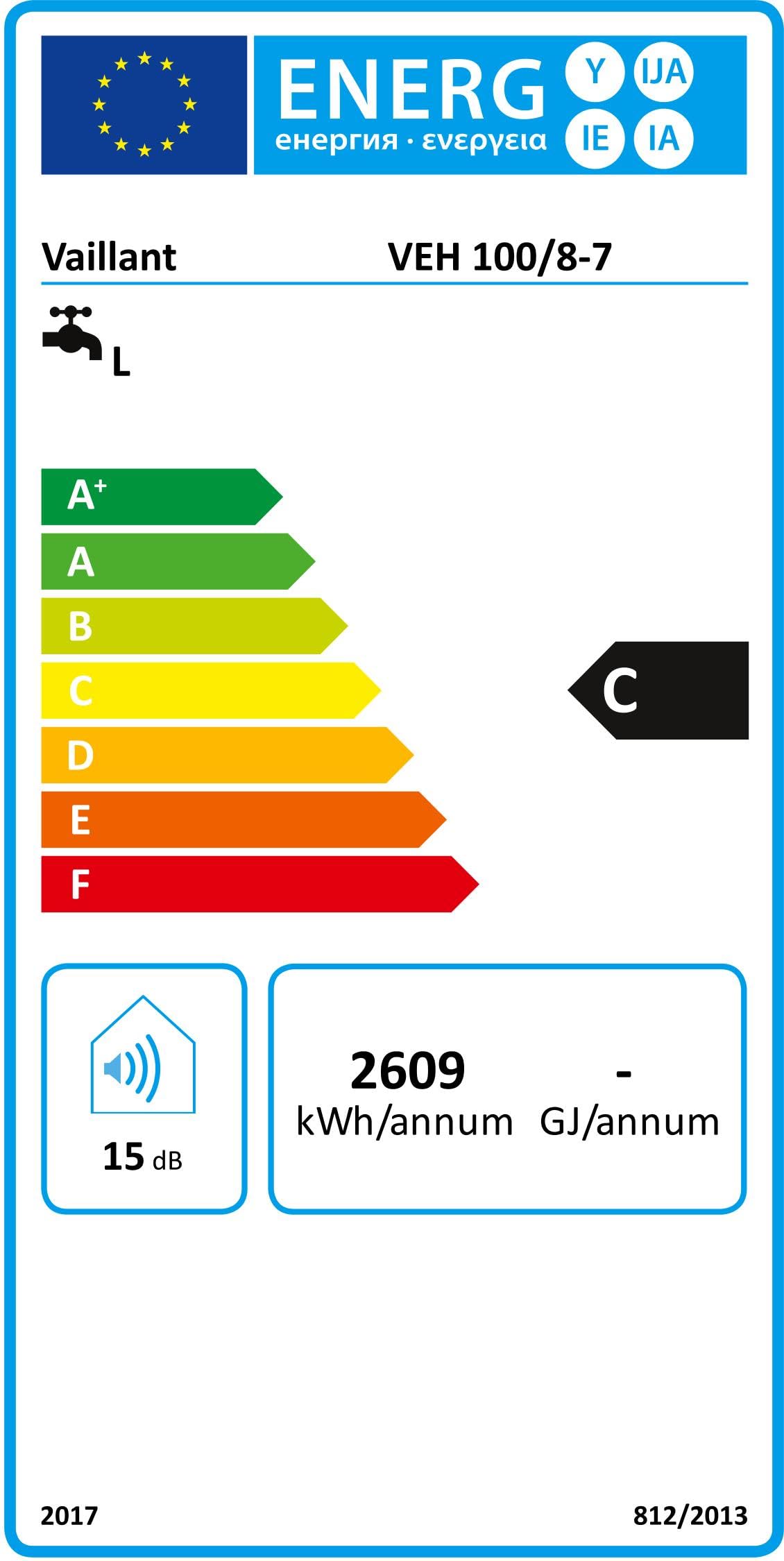 Vaillant 005121 Chauffe-eau VEK 5S 2 kW / 230 V Marron/beige