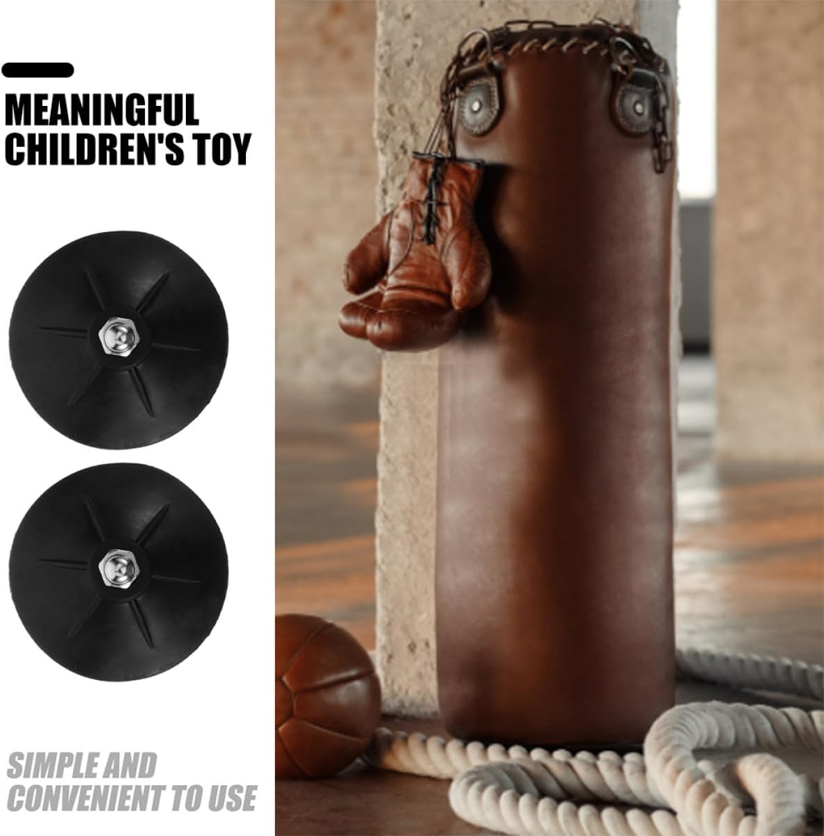 8pcs Boxing Bag Suction Cup Replacement Base Rubber Accessories Freestanding Floor Anchor for Boxing Training Punching Bag Stability