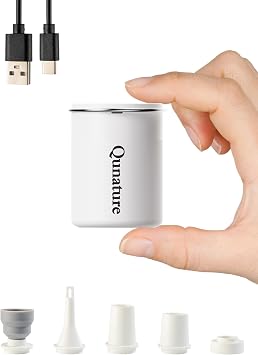 Mini Luftpumpe Elektrisch 2 in 1 Tragbar 5kPa & 1500mAh Akku
