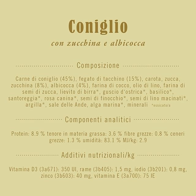 Foto 2 de 3 de Terra Canis Conejo con calabacín, Comida Mini para Perros, 18x100g
