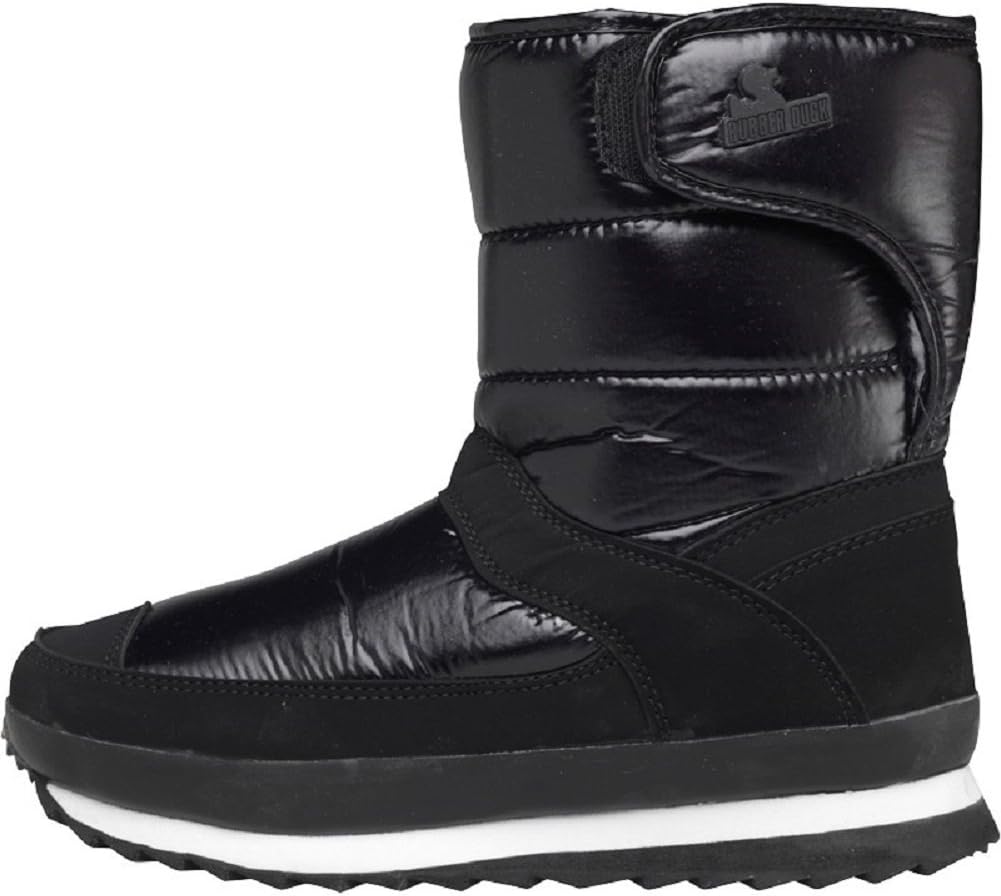 Rubber Duck Womens Iceberg Boots Black Wet Look