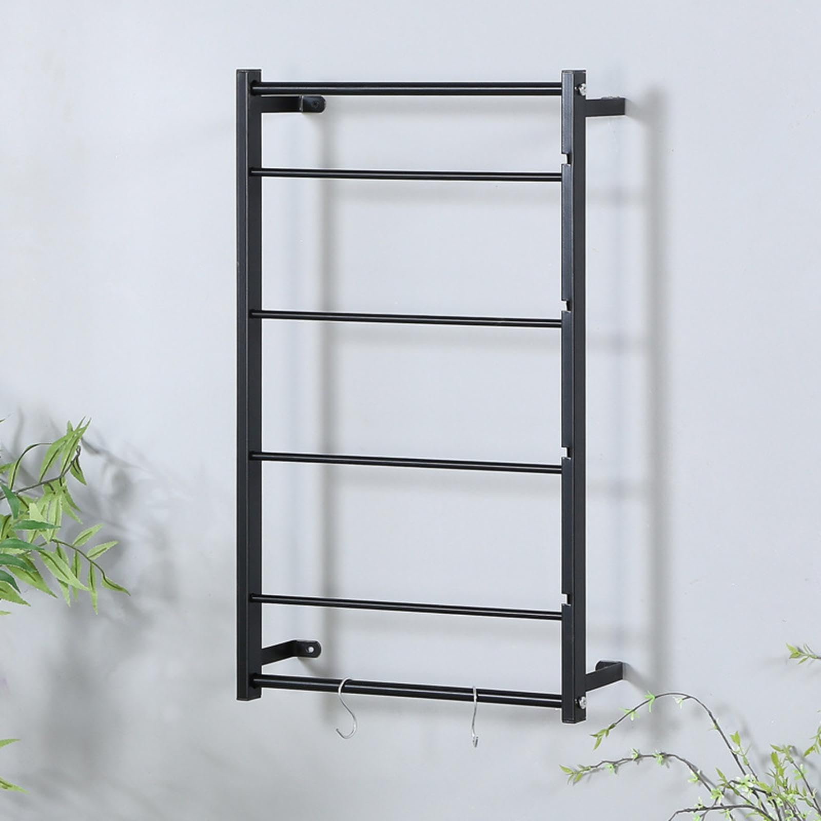 Supporto per Bobina di Filo, Espositore per Nastri con Ganci, Porta Filo da Appendere, Supporto per Nastri per Gioielli, Cucito E Artigianato, Nero 40 cm x 67 cm