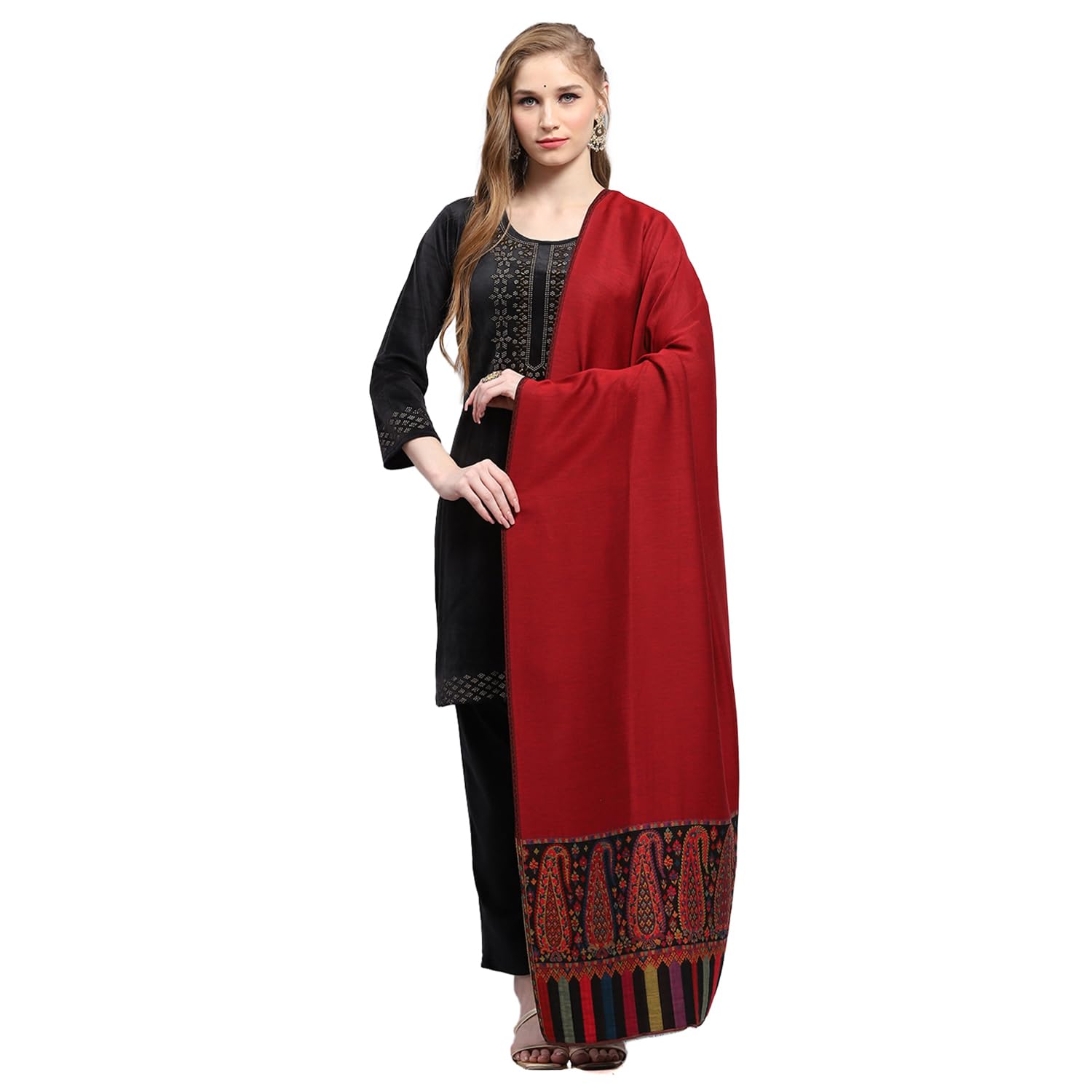Womens Self design Shawl (224SHW6997)-image-49