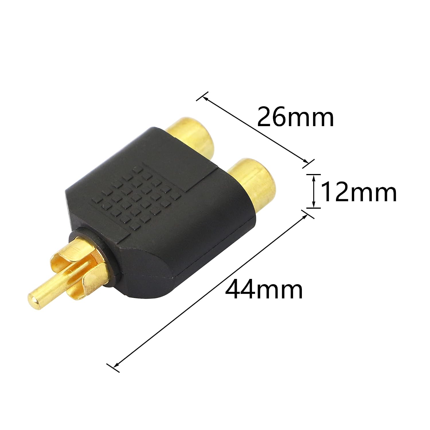 YACSEJAO RCA Y Splitter Adapter Gold Plated RCA 1 Male to 2 Female Y Splitter Connectors for Subwoofer Car Radio, Amplifier - Image 5