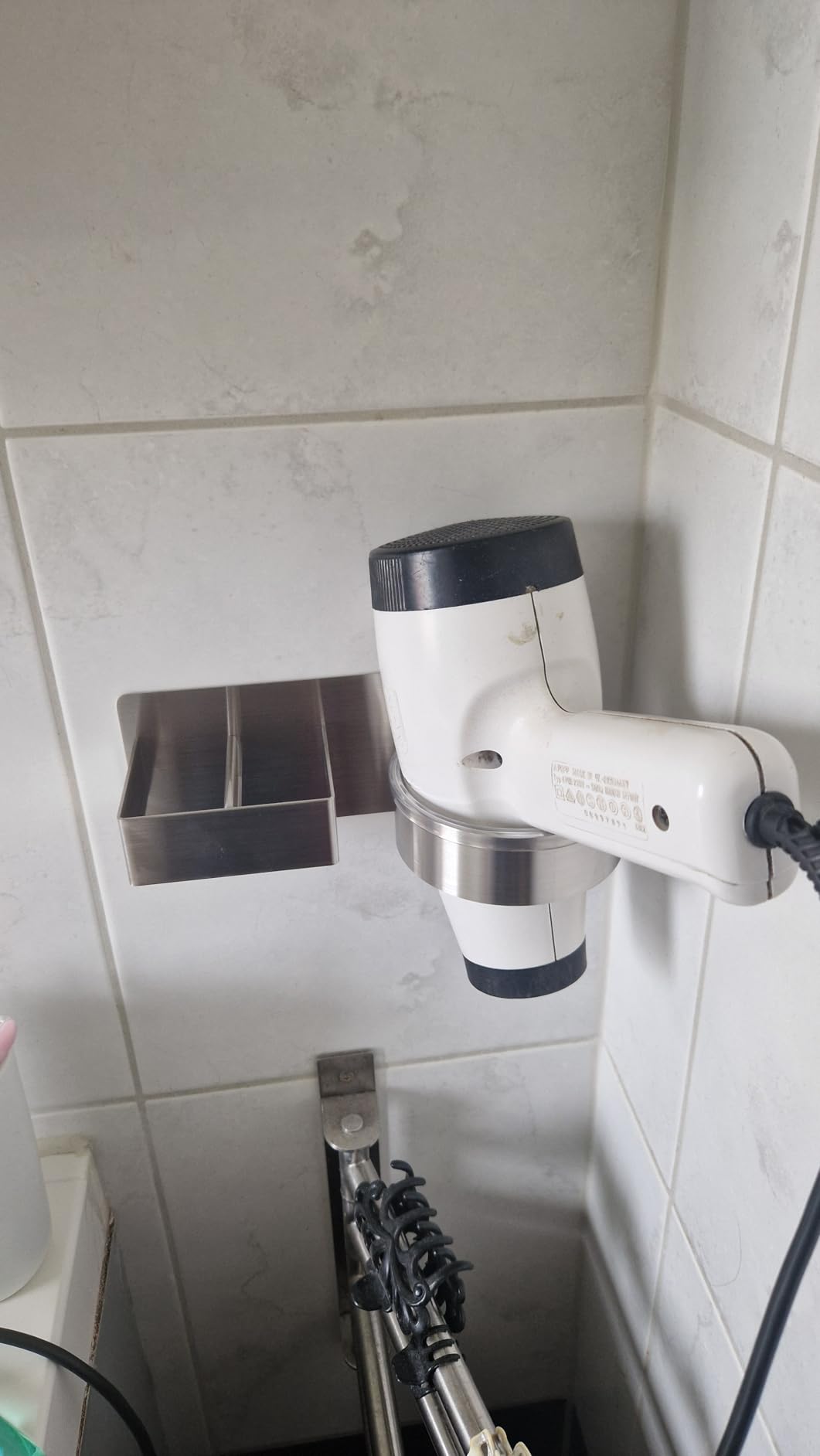 Jesustree Haartrocknerhalter Aus Aluminium - Wandhalterung Für Fön Und Glätteisen