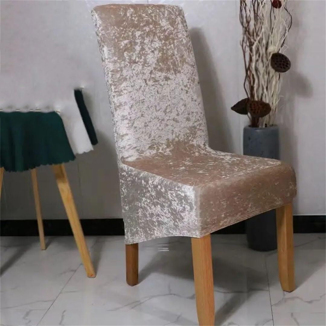 PBTMCD Stretch Spandex Dining Chair Covers Set, Universal Slipcovers For Kitchen Hotel Banquet, Washable Seat Protector(#68,4pcs)