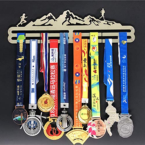 ZHXY Medallero Colgador de medallas Desconocido Soporte de medallas Deportivas para Corredores,medallas,Expositor de medallas,para 24 medallas,para Maratón,Correr,Carrera,medallas Deportivas