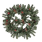 girlande tanne weihnachten Materail: PVC, grüne Girlande mit schönen Dekorationen