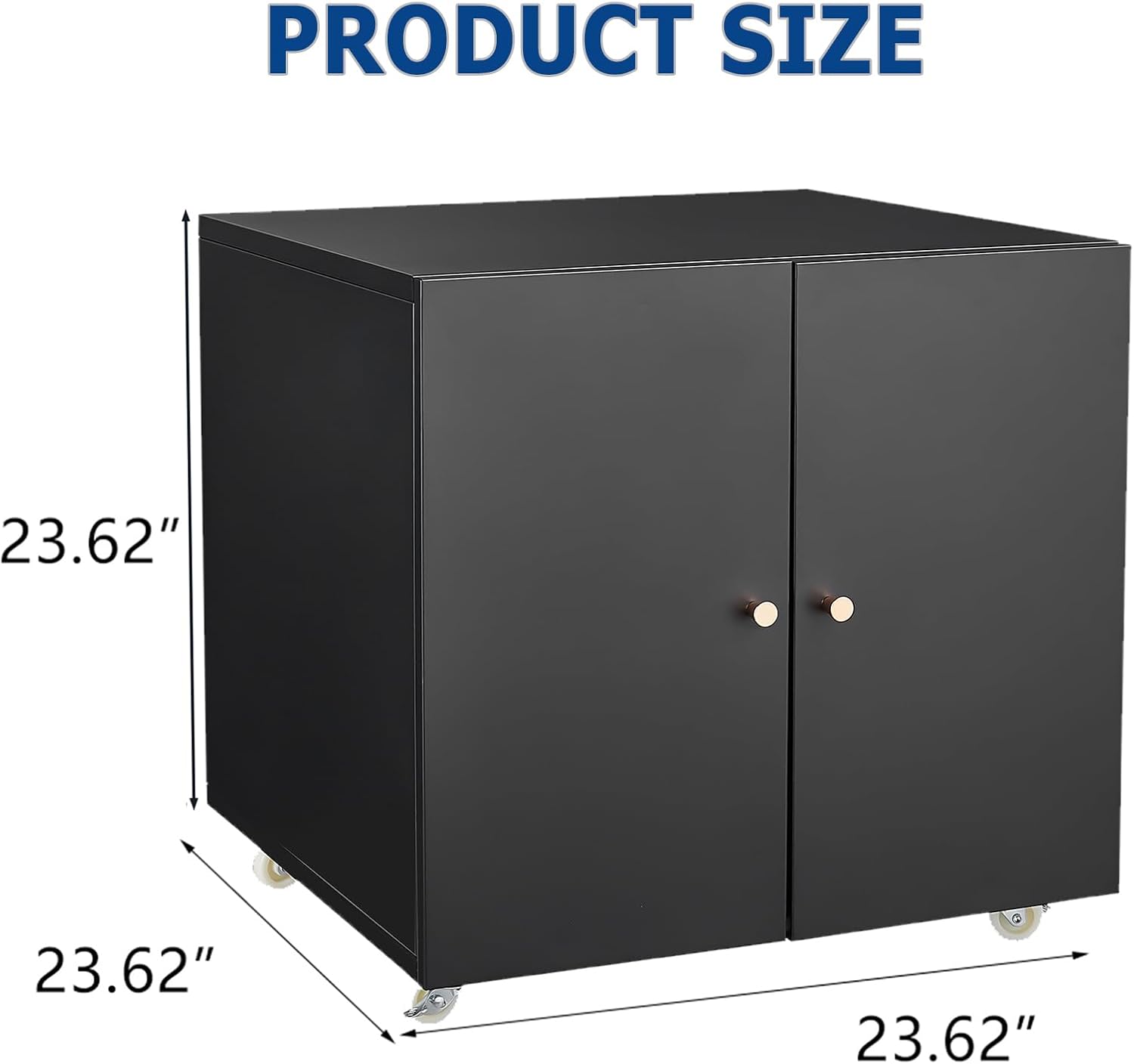Diagram illustrating the dimensions of the GarveeLife Metal Printer Stand