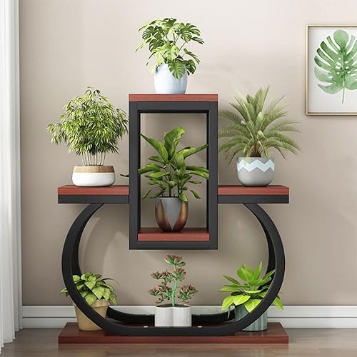 4 Tier Plant Stand Indoor, Multi Layered Iron Flower Pot